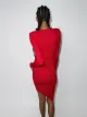 Alexandre Vauthier asymmetric gathered dress