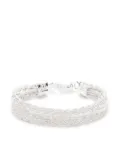 Emanuele Bicocchi Ice braided bracelet - White