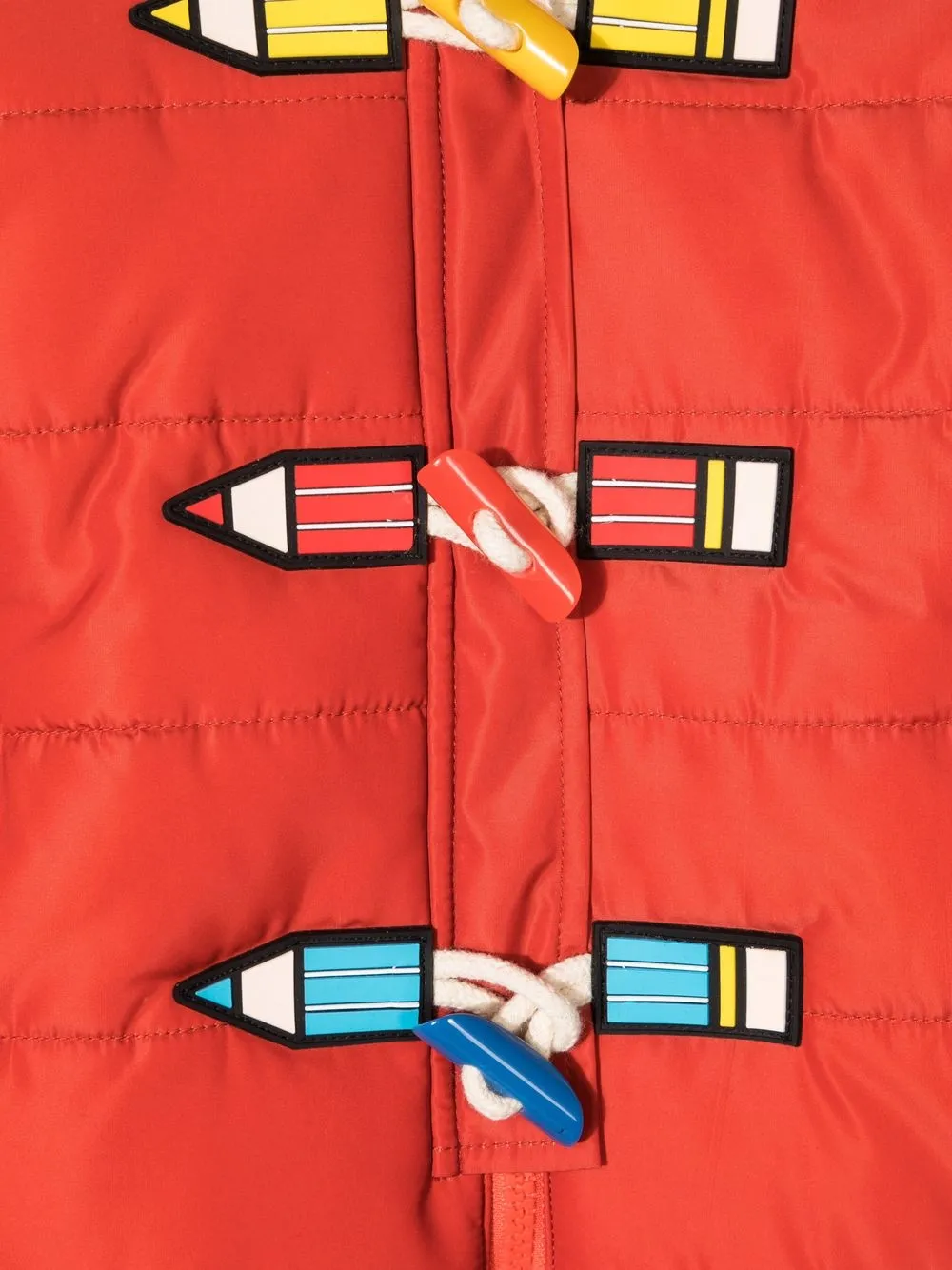 Stella McCartney Kids Snowsuit met colourblocking Rood