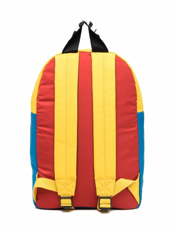 primary color block backpack