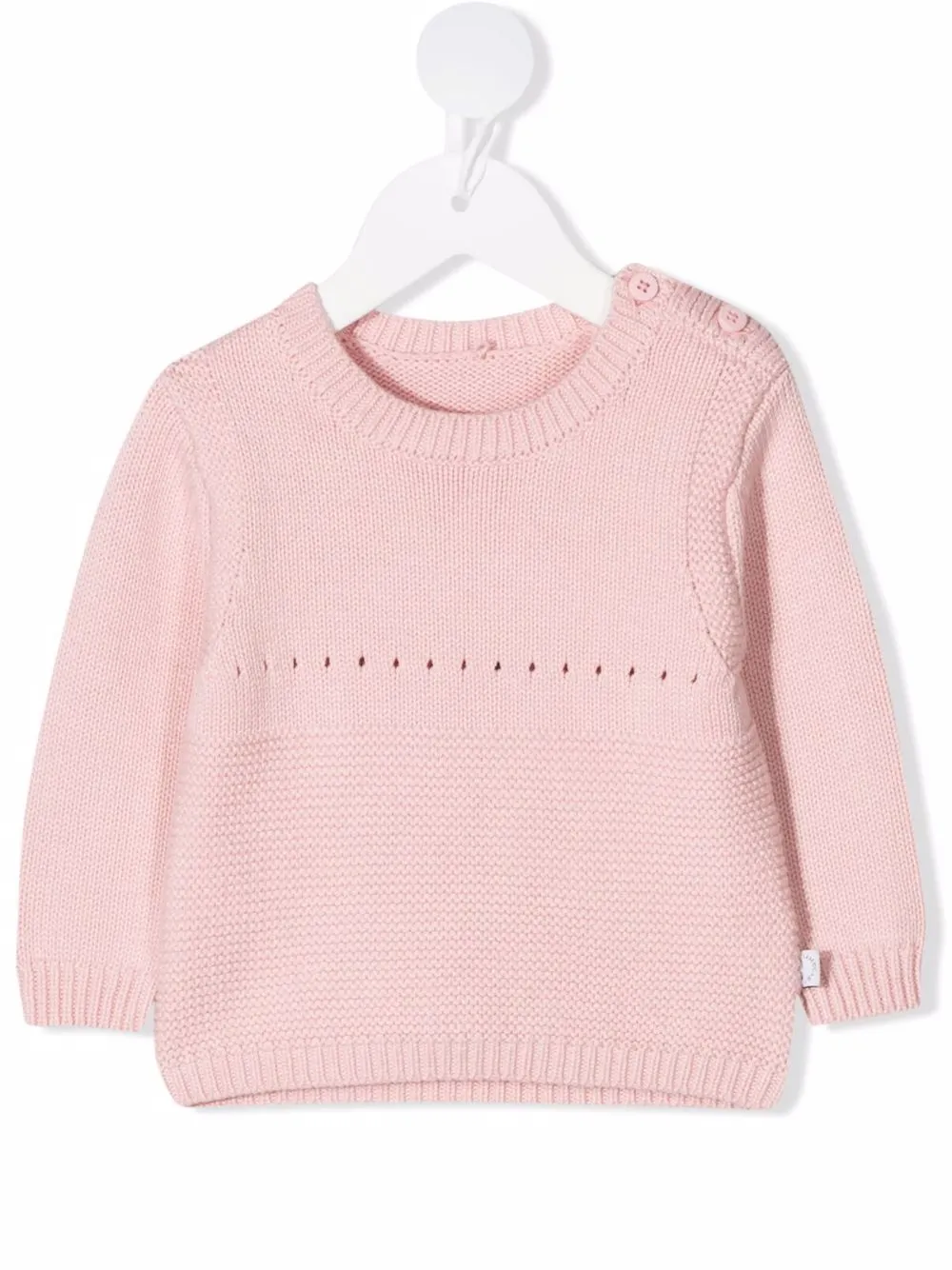 

Stella McCartney Kids suéter con motivo Poodle en intarsia - Rosado