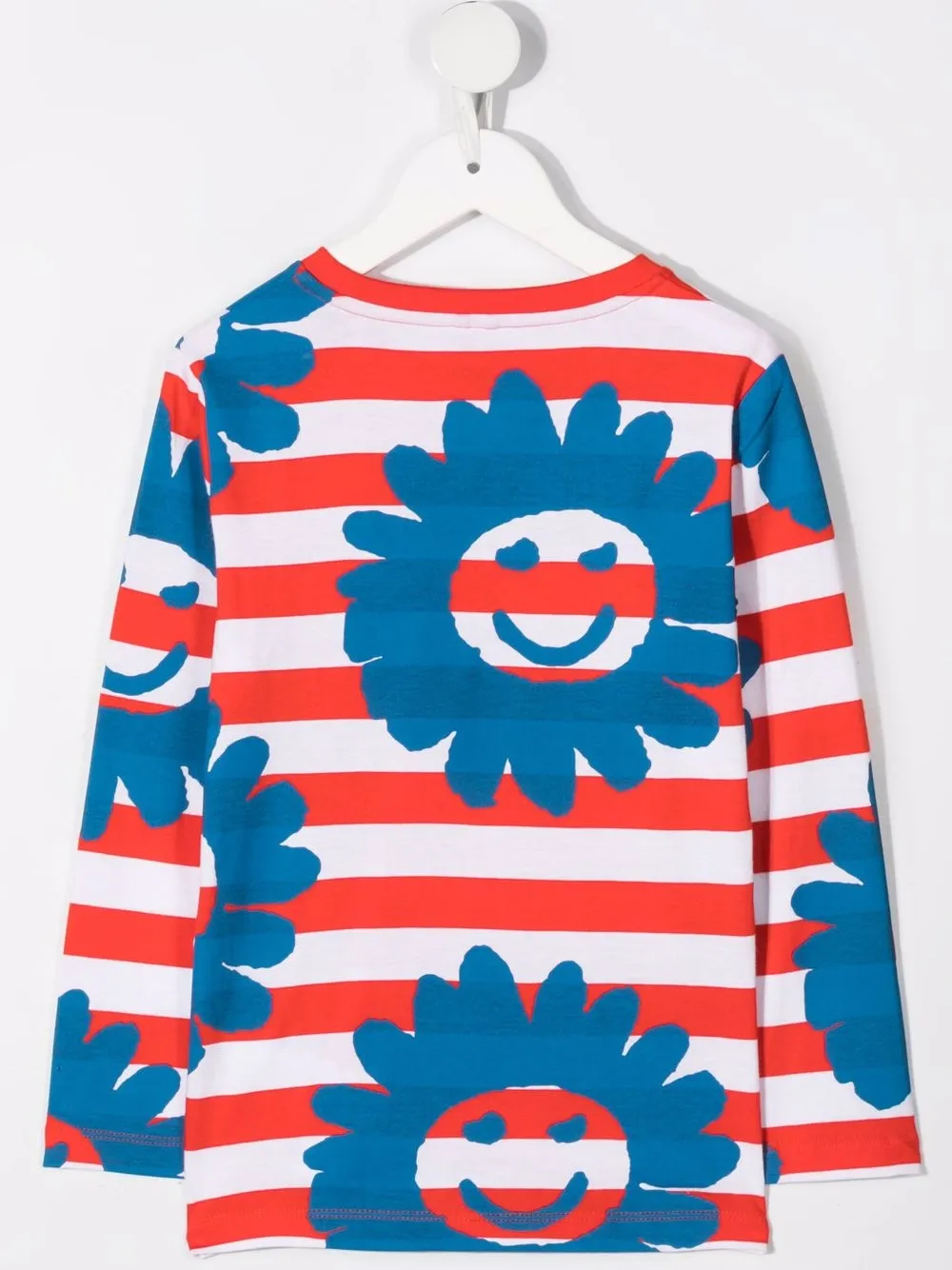 фото Stella mccartney kids футболка stripes & daisies с длинными рукавами