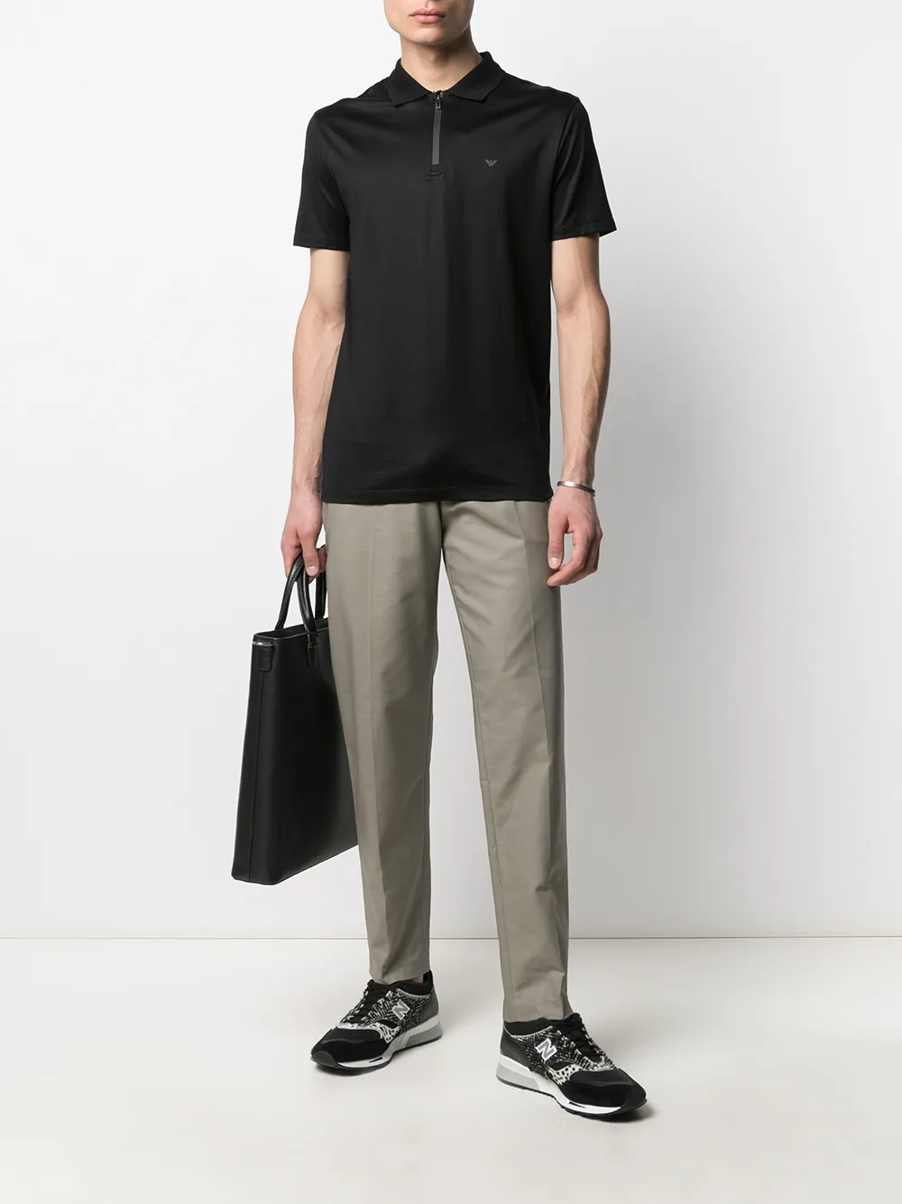 фото Emporio armani брюки чинос прямого кроя с логотипом