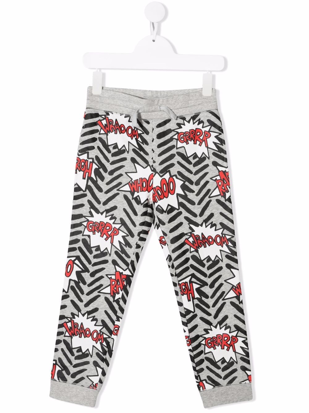 

Stella McCartney Kids Comic Bubbles printed track pants - Grey