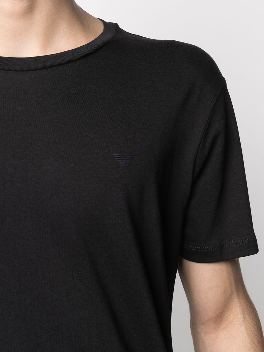 Emporio Armani Eagle Logo Cotton T-shirt - Farfetch