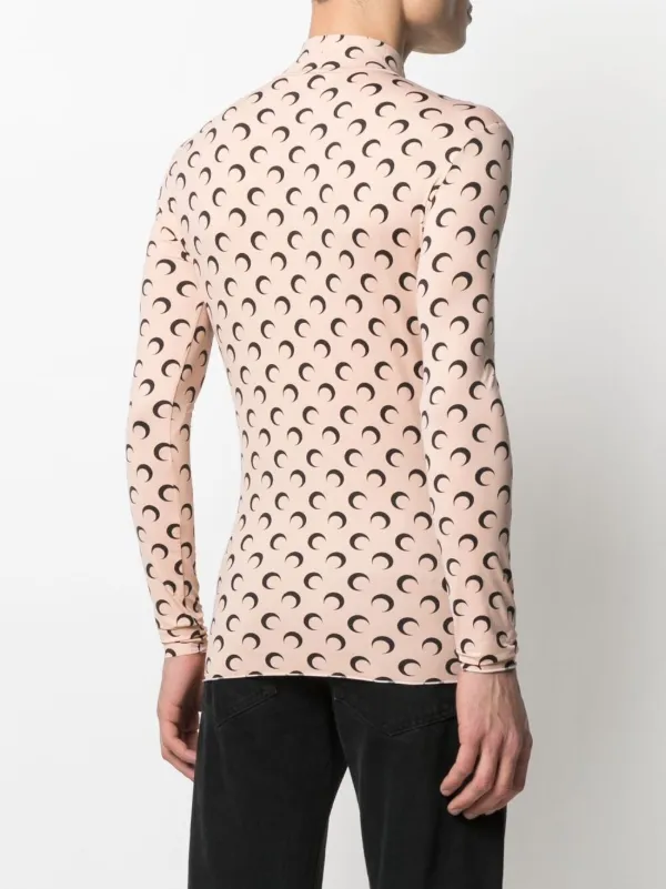 Shop Marine Serre moon-print jumper 