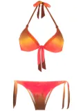 Amir Slama Tie Dye bow-detai bikini set - Multicolour