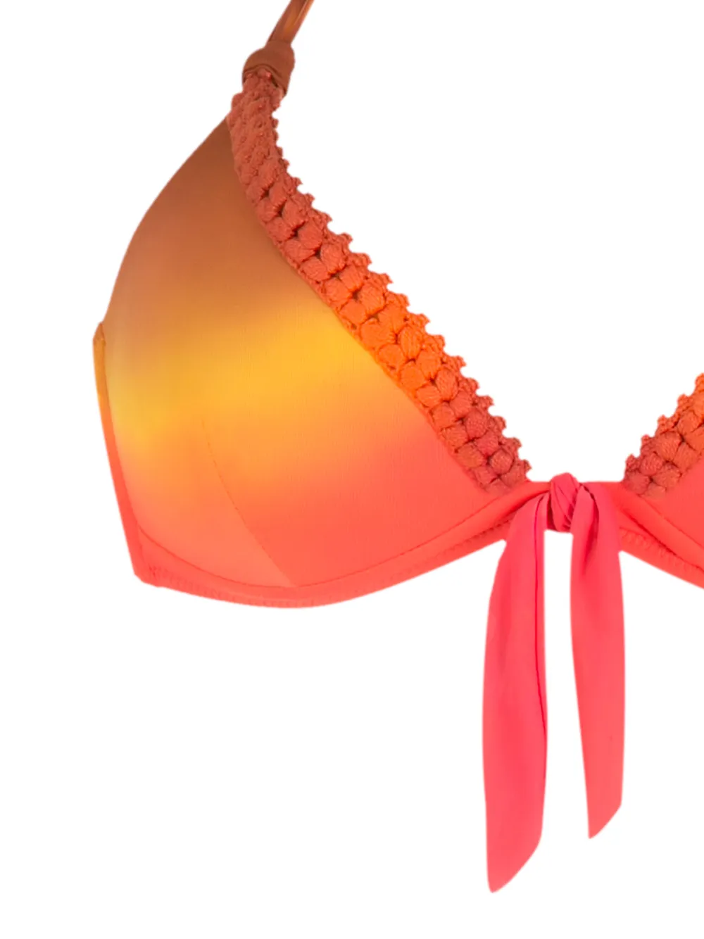 Shop Amir Slama Tie Dye Bow-detai Bikini Set In Multicolour