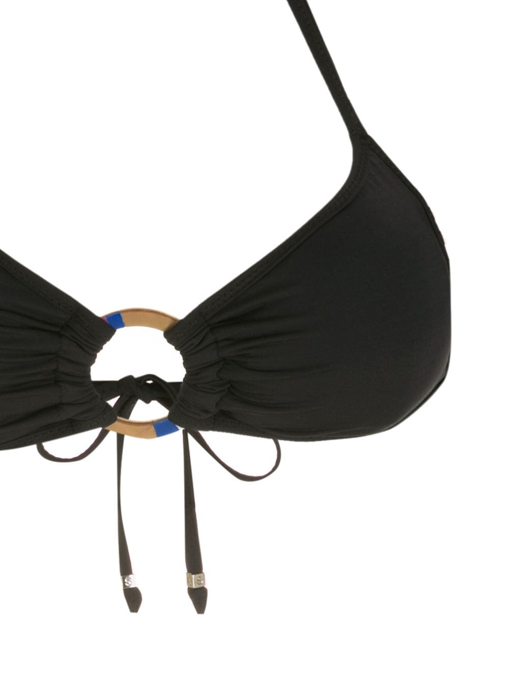 Shop Amir Slama Ring-detail Bikini Set In Black