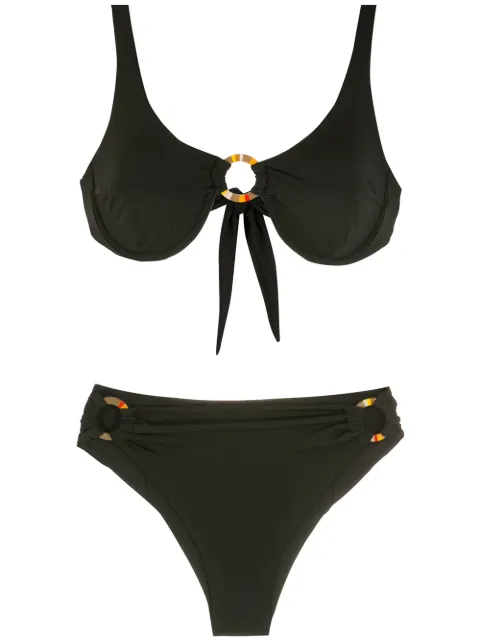 Amir Slama bikini con detalles de anillos