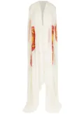 Amir Slama silk long shirt dress - White