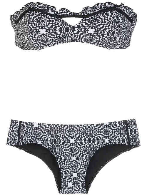 Amir Slama bikini à rayures - Noir - Amir Slama - Modalova