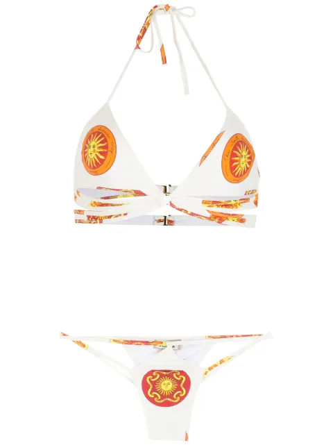 Amir Slama bikini con estampado Sol