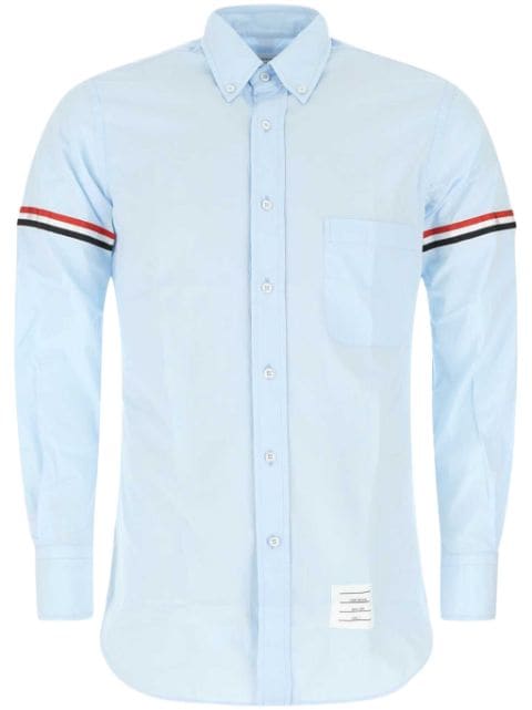 Thom Browne RWB-stripe long-sleeve shirt