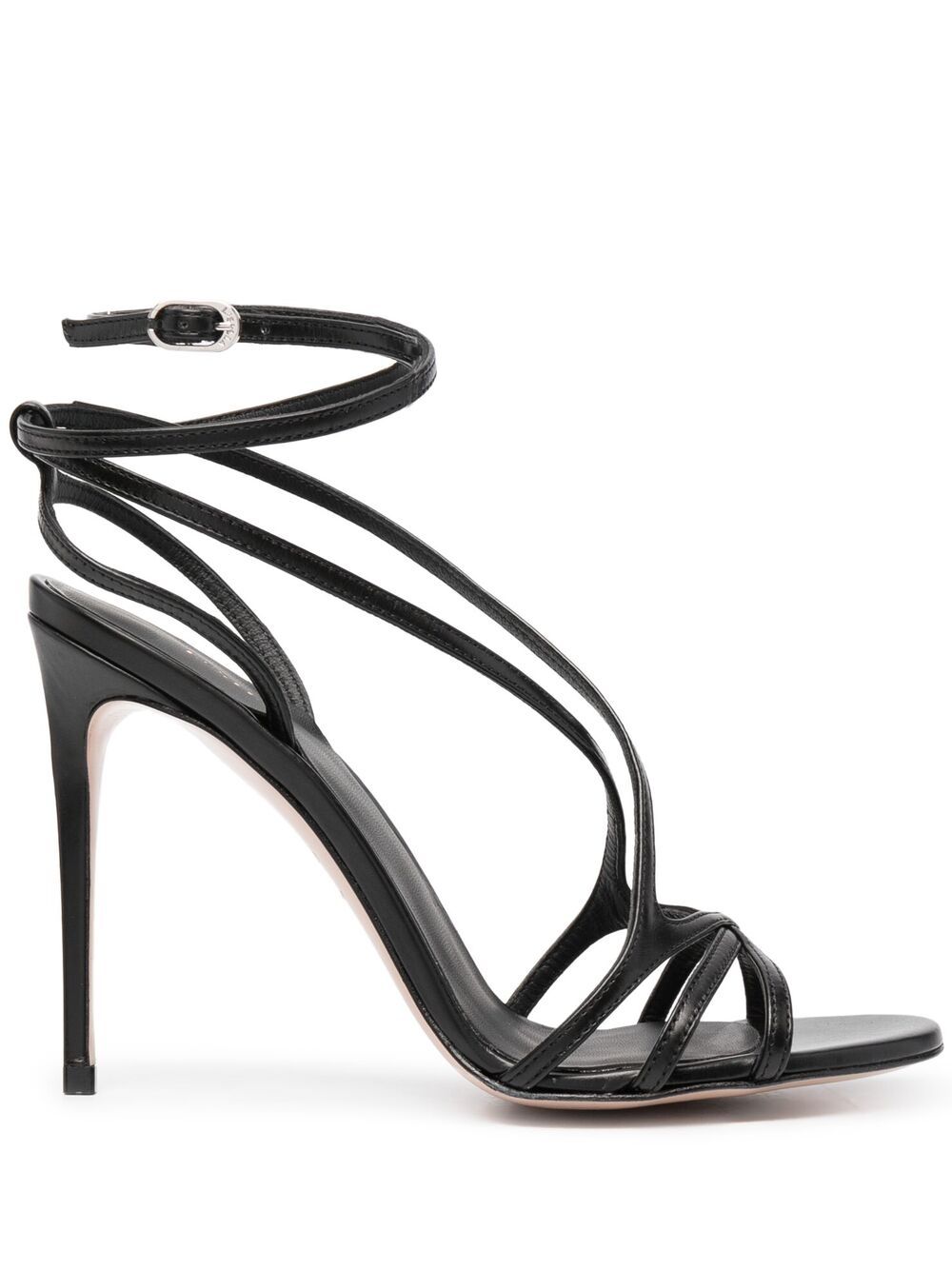 Le Silla Sandals Belen 105 Calfskin In Black | ModeSens