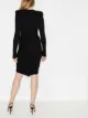 Alexandre Vauthier padded shoulder midi dress