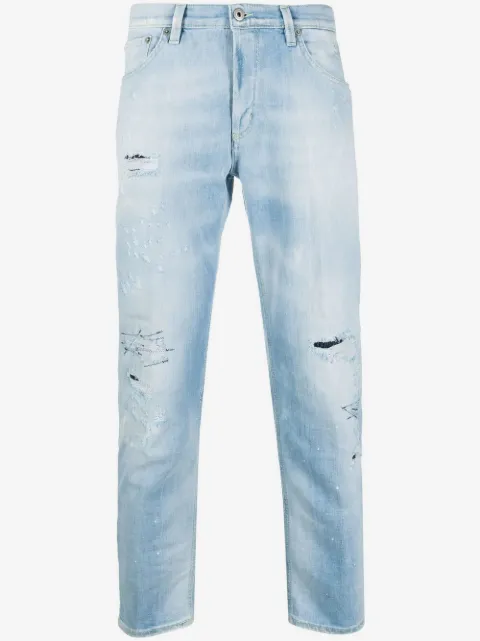 DONDUP distressed light-wash jeans