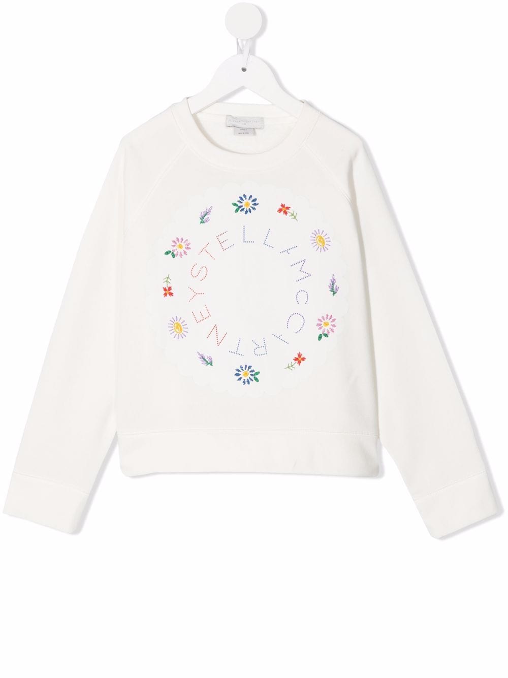 фото Stella mccartney kids толстовка с цветочной вышивкой