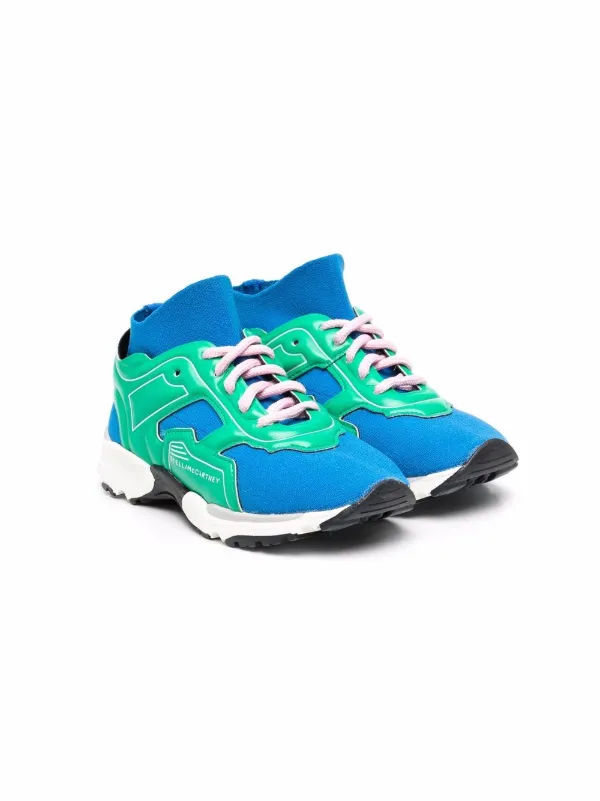 Stella McCartney Kids 3D Logo Panelled Sock Sneakers - Farfetch