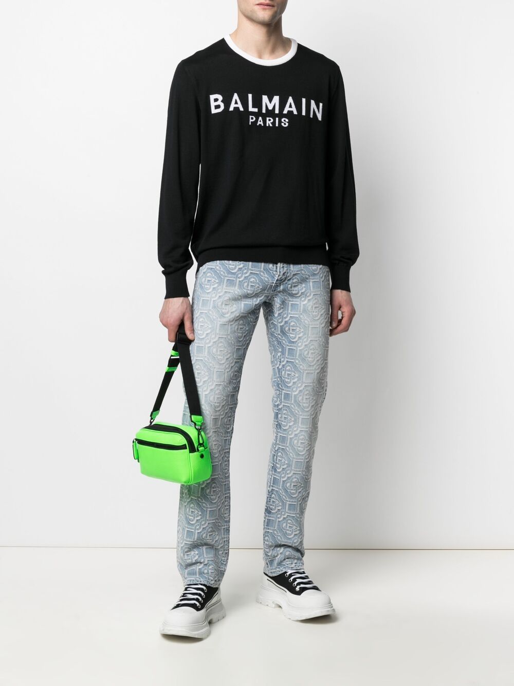 фото Balmain джемпер с логотипом