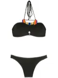 Amir Slama embroidery high-leg swimsuit - Black