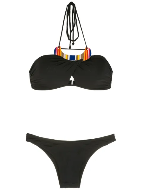 Amir Slama embroidery high-leg swimsuit