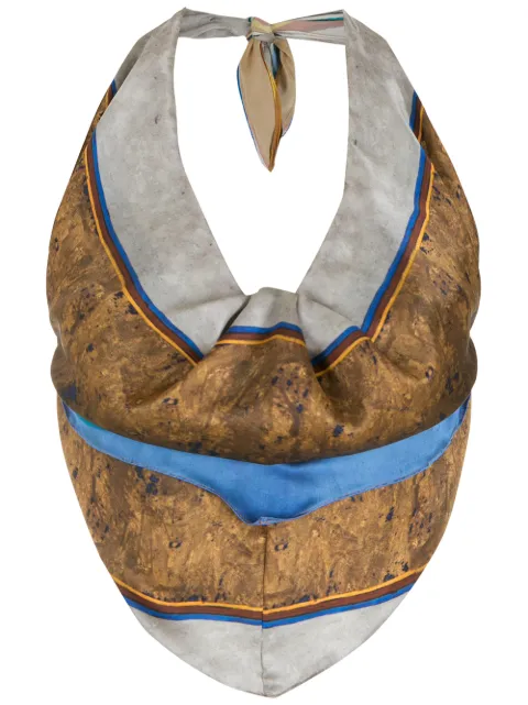 Amir Slama silk halter neck blouse
