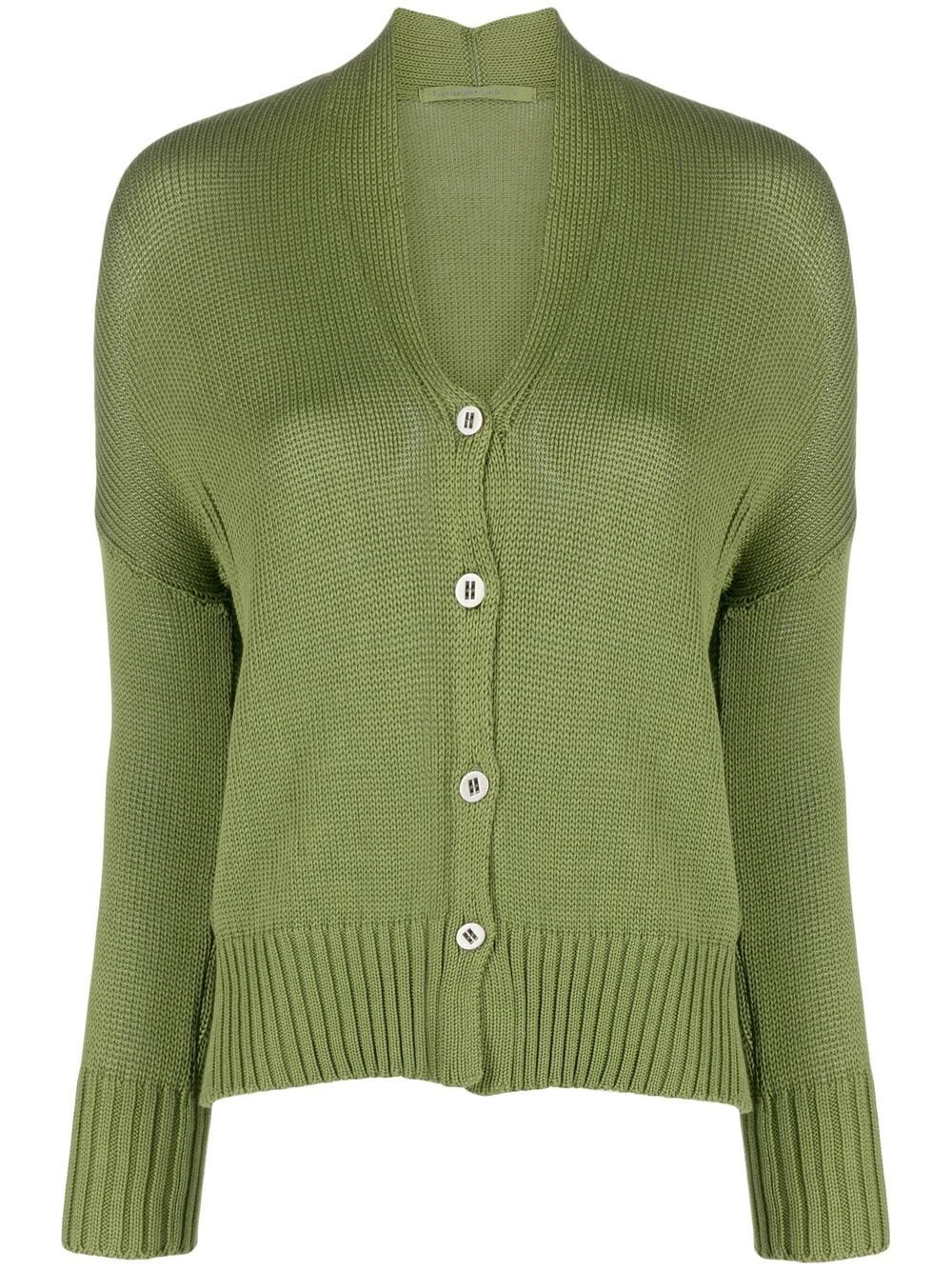 Transit Long-sleeve Knit Cardigan In Green