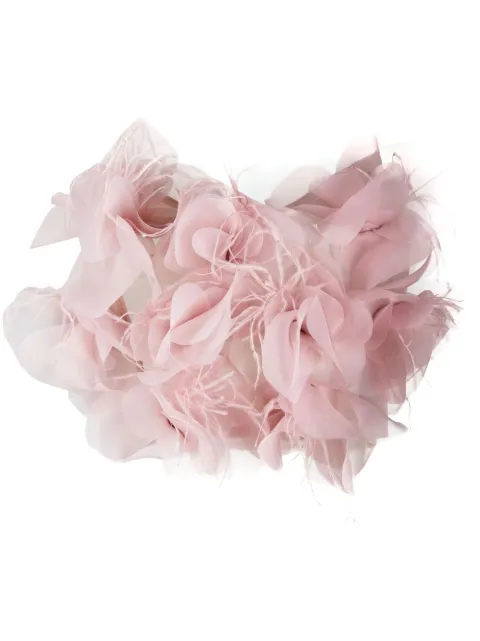 Loulou appliqué-detail cropped top
