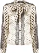 Image 1 of Amen polka-dot pussy-bow blouse