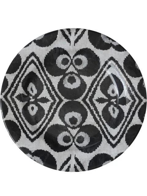 Les-Ottomans Ikat ceramic plate (28cm)