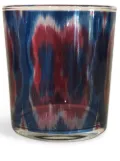 Les-Ottomans Ikat' set of four glasses - Blue