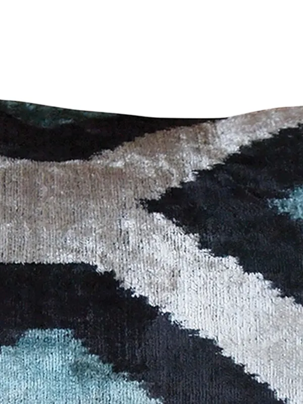 Les-Ottomans ジャカード シルククッション | ブラック | FARFETCH JP