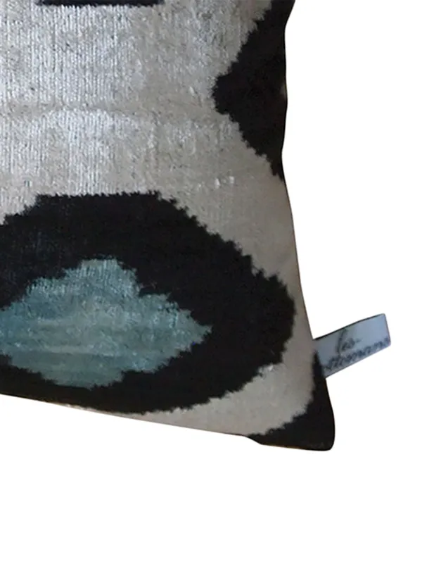 Les-Ottomans ジャカード シルククッション | ブラック | FARFETCH JP