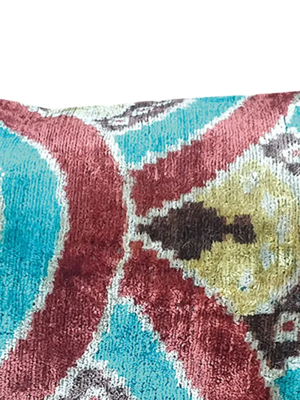 Les-Ottomans ジャカード シルククッション | レッド | FARFETCH JP