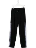Givenchy Kids logo-tape track pants - Black