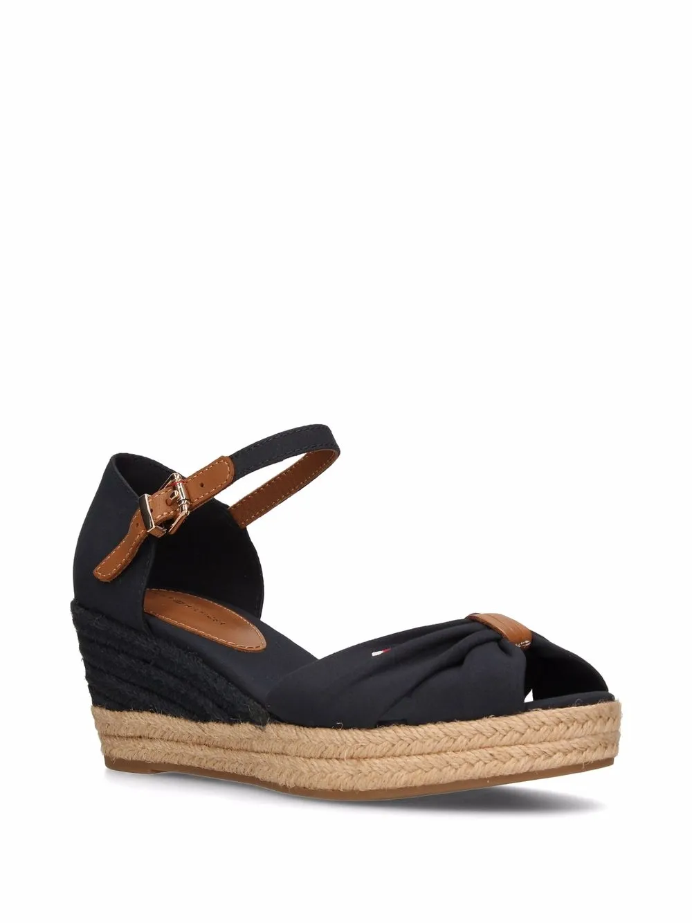 Tommy Hilfiger Opened-toe Mid-wedge Espadrilles In Blue