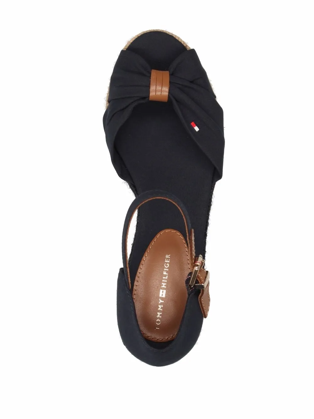 Tommy Hilfiger Opened-toe Mid-wedge Espadrilles In Blue