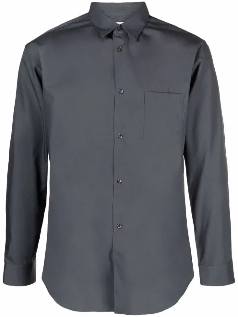 Comme Des Garçons Shirt pointed collar cotton shirt