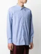 Comme Des Garçons Shirt pinstripe zip-up shirt