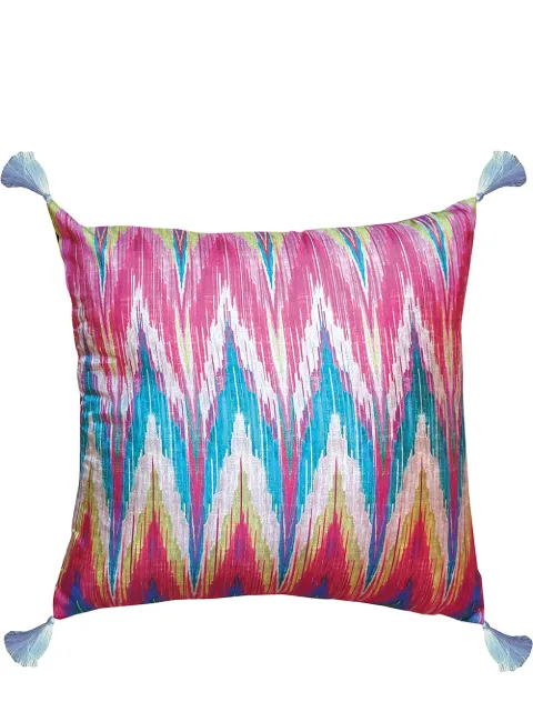 Les-Ottomans abstract-print silk-blend cushion