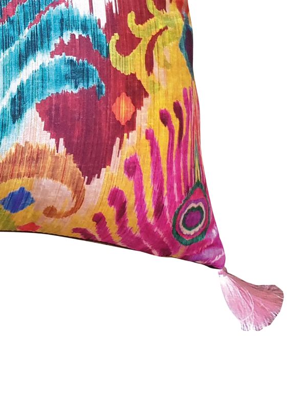 Feather print throw sales pillows