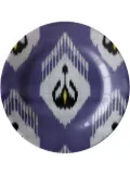Les-Ottomans Ikat ceramic plate (28cm) - Purple