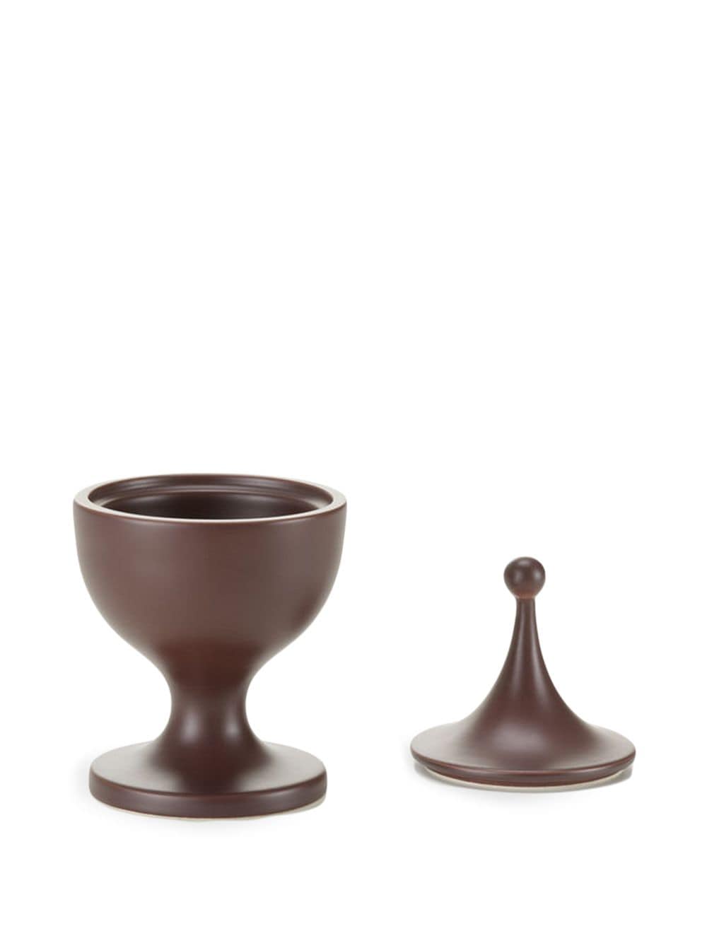 Shop Vitra Pointed Ceramic Container In Brown