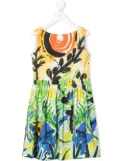 Marni Kids all-over print dress - Green