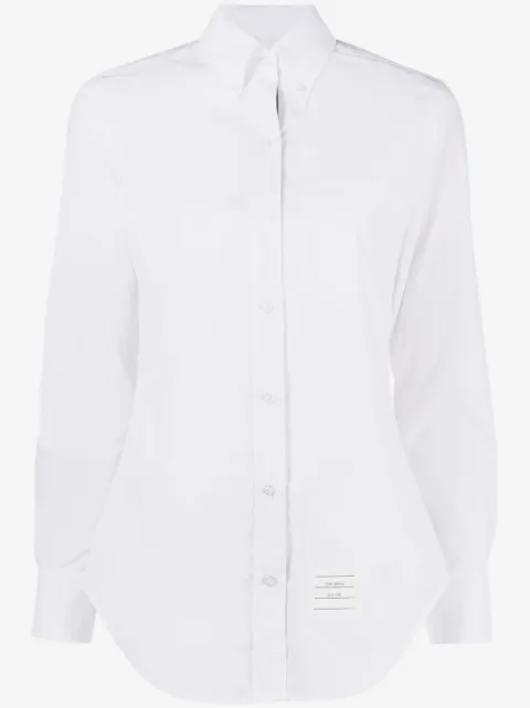 Thom Browne camisa con parche del logo