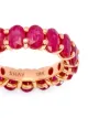 SHAY 18kt rose gold oval ruby eternity band