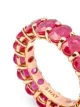 Image 2 of SHAY 18kt rose gold oval ruby eternity band