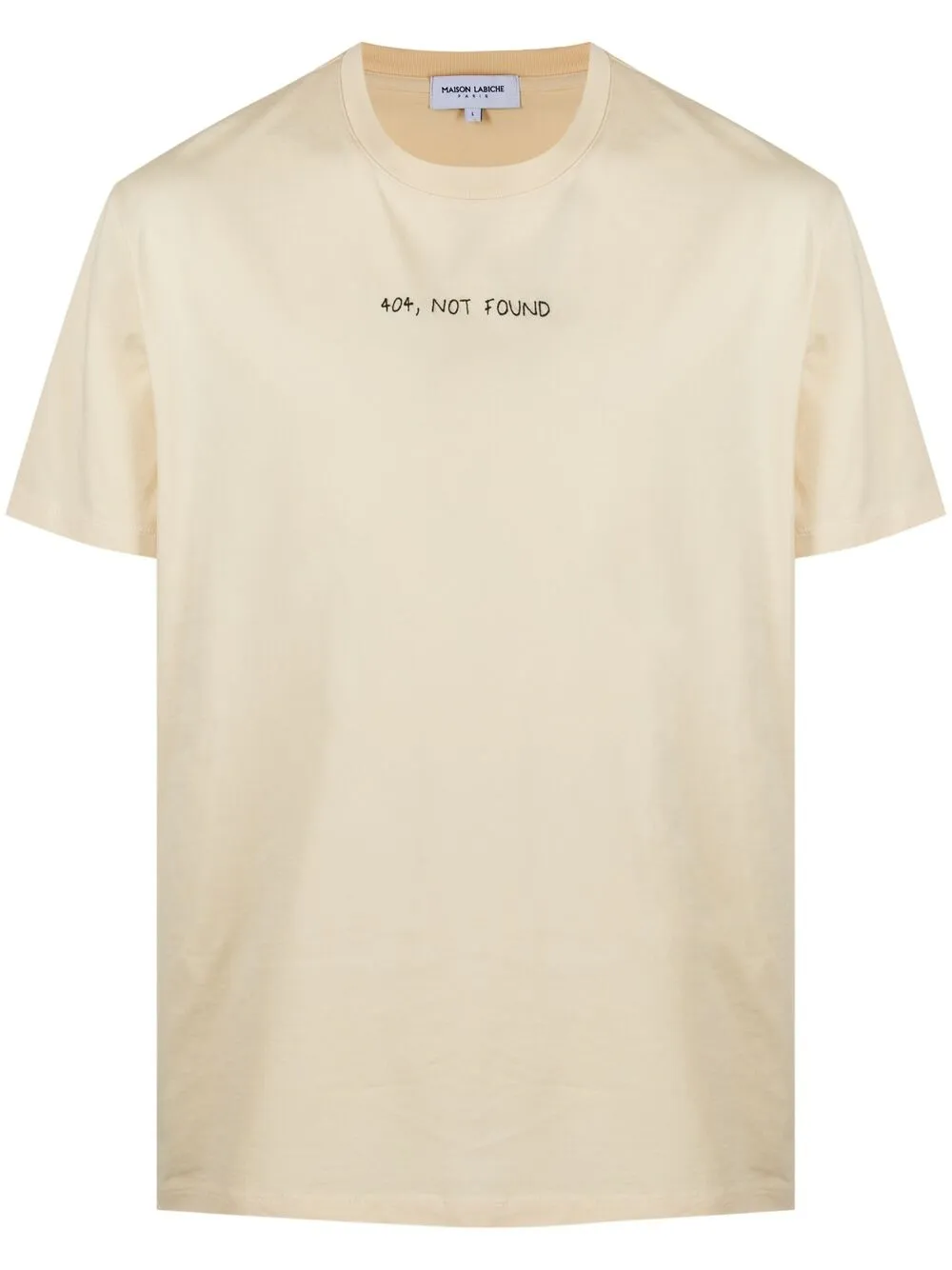 фото Maison labiche футболка с надписью not found