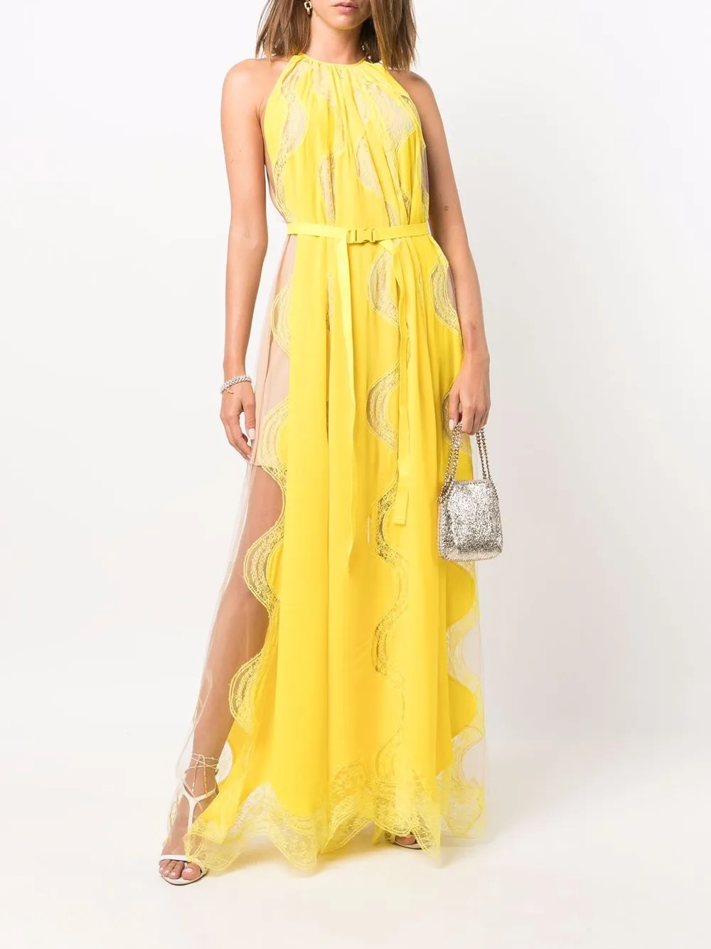 Image 2 of Stella McCartney sleeveless lace-detail gown